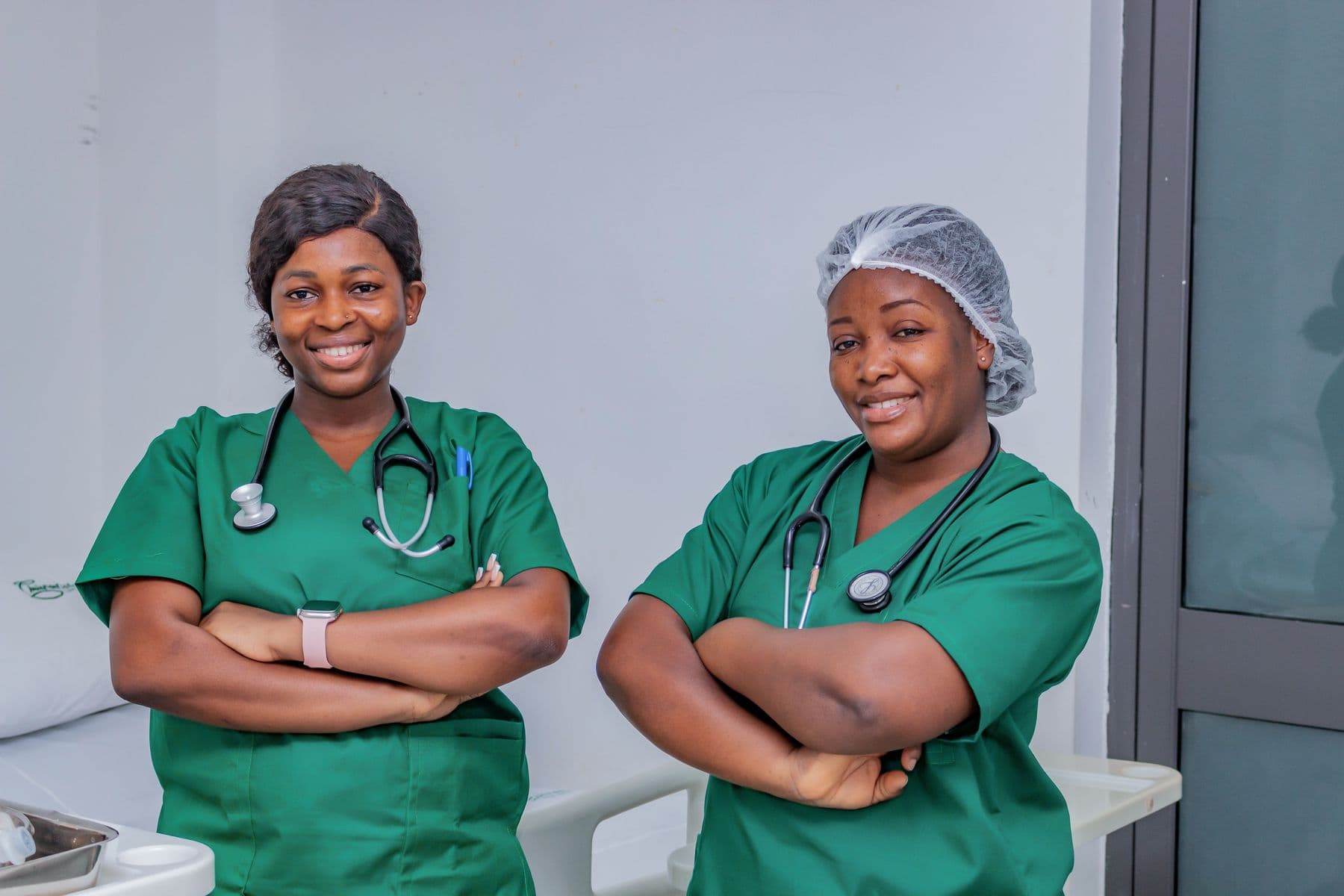 Nursing professionals supporting home care assessments